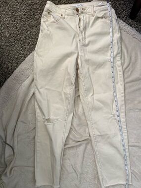 Cream High Rise Jeans